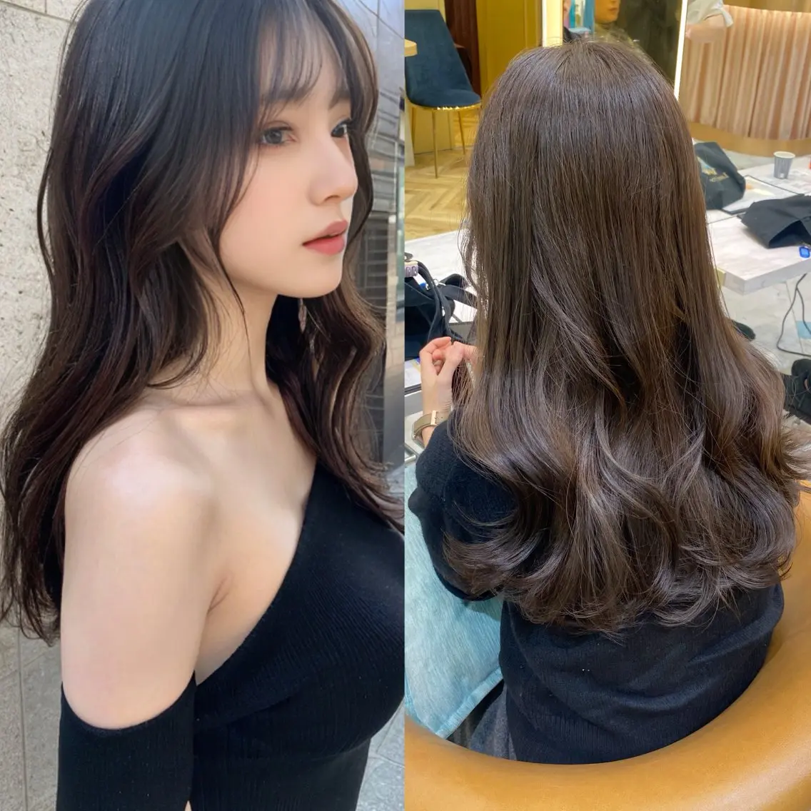 セミロング カラー ブラウンカラー カット トリートメント ❣️モテ髪❣️佐野 圭佑のヘアスタイル
