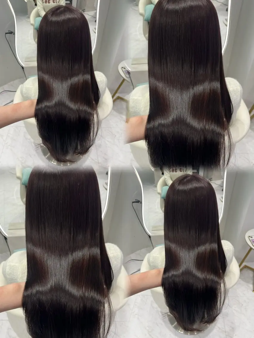ロング カラー ブラウンカラー 透明感カラー ラベンダーカラー 髪質改善 韓国風ヘア カット ヘアカラー トリートメント 𝑹𝒊𝒉𝒐🎀 名駅/大人韓国ヘアのヘアスタイル