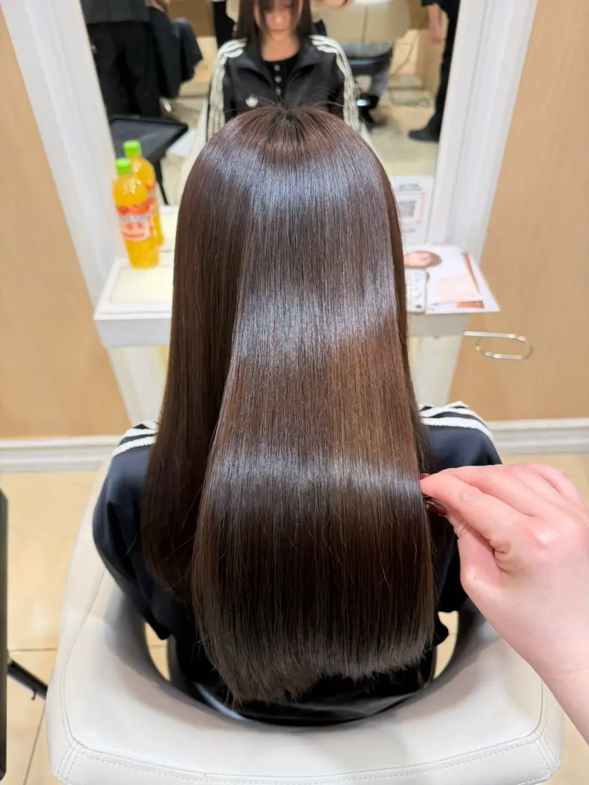 ロング 縮毛矯正 Ash中目黒店 Mizuki 🎀のヘアスタイル
