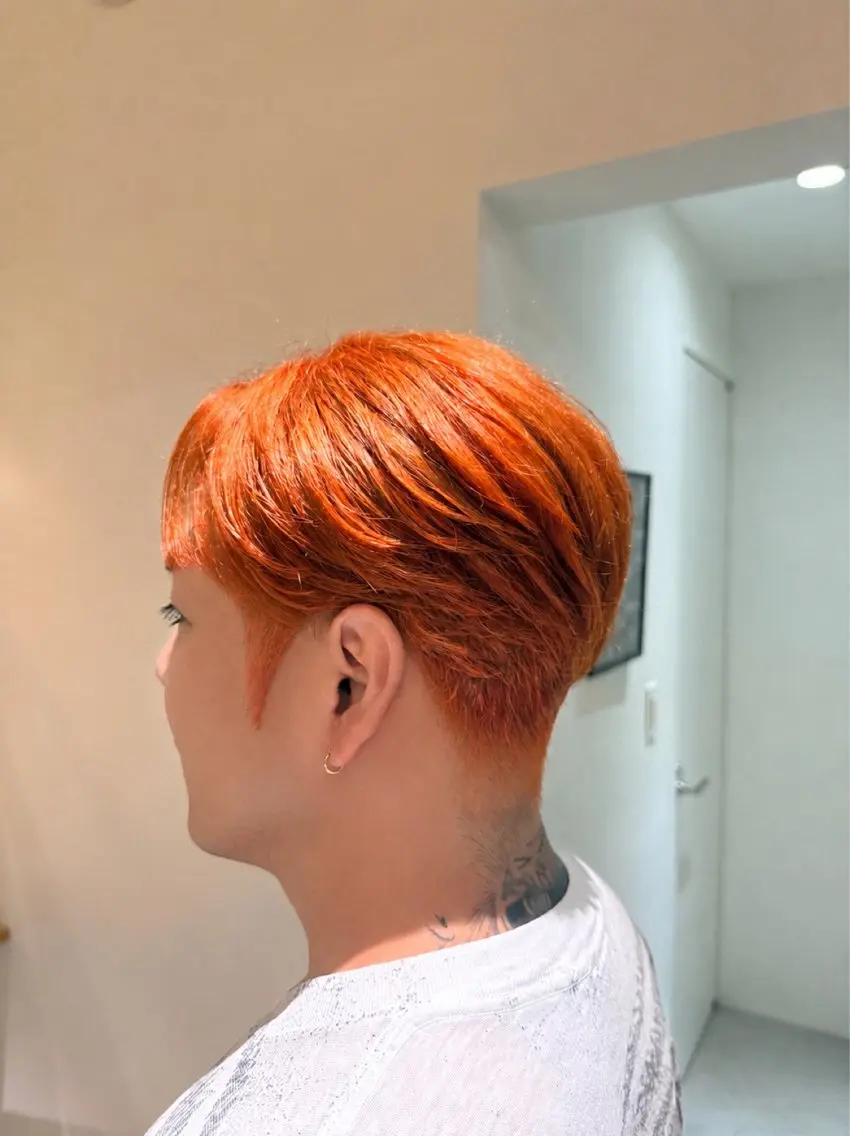 ショート メンズ ブリーチモデル募集中 冨田のヘアスタイル