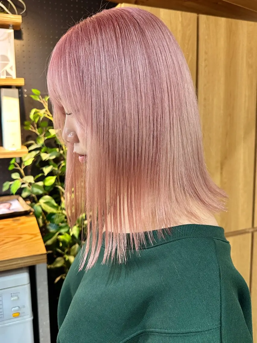ミディアム カラー カット ヘアカラー トリートメント ブリーチダブルカラー 【koide】のヘアスタイル