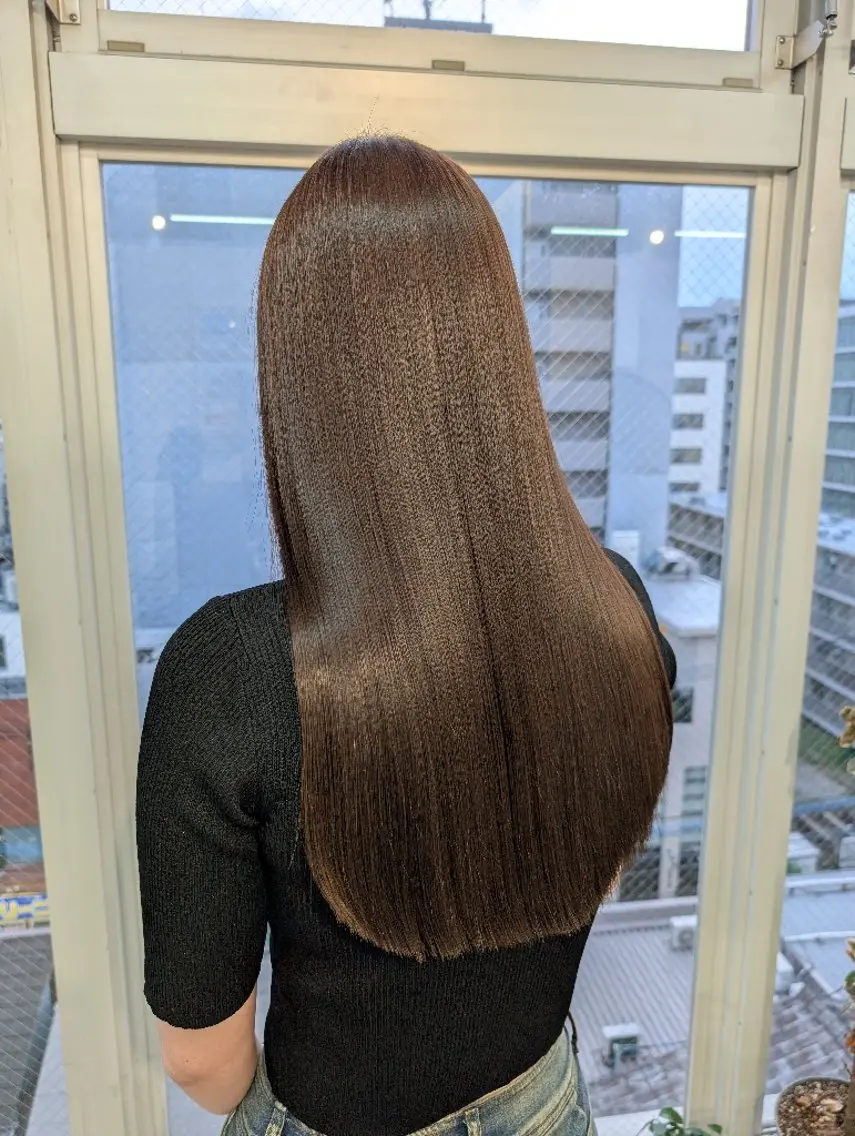 [高保湿]カット+カラー+ケラチンXトリートメント¥12500の写真