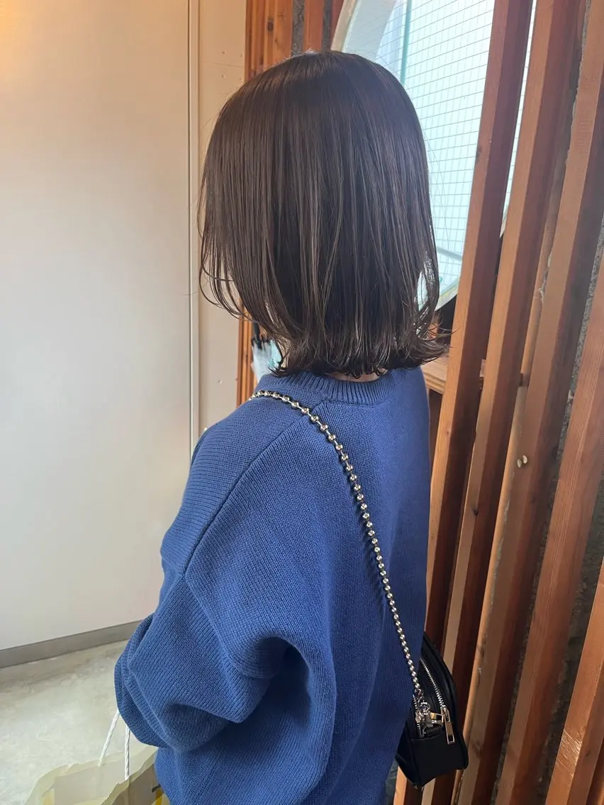ミディアム ミディアムレイヤー レイヤーカット カット ヘアカラー トリートメント SABO /透明感カラー/美髪のヘアスタイル
