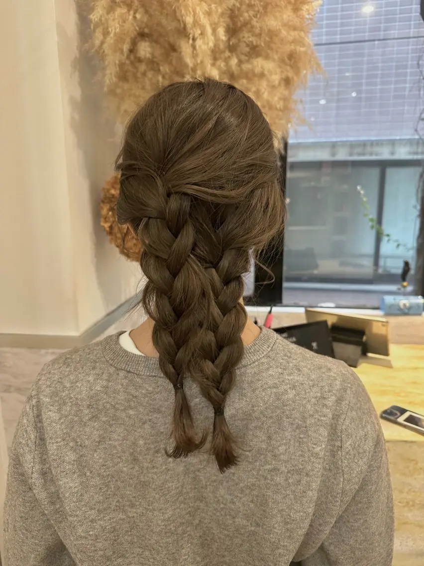 デートやお出掛け前のヘアセット🧡の写真