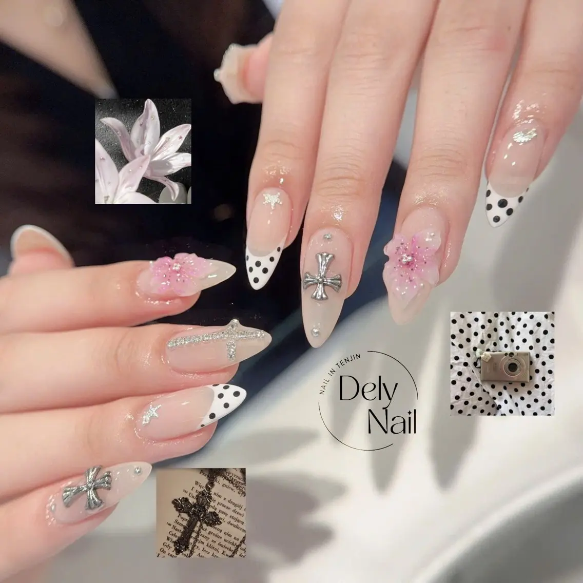 ネイル 長さ出し 韓国ネイル ロングネイル ワンホンネイル ホワイト ハンドネイル Dely Nailのネイルデザイン