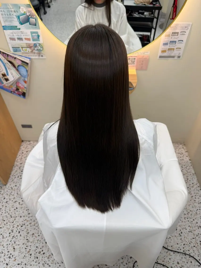 ロング ヘアカラー トリートメント 髪質改善/美髪/艶髪 原田 竜空のヘアスタイル