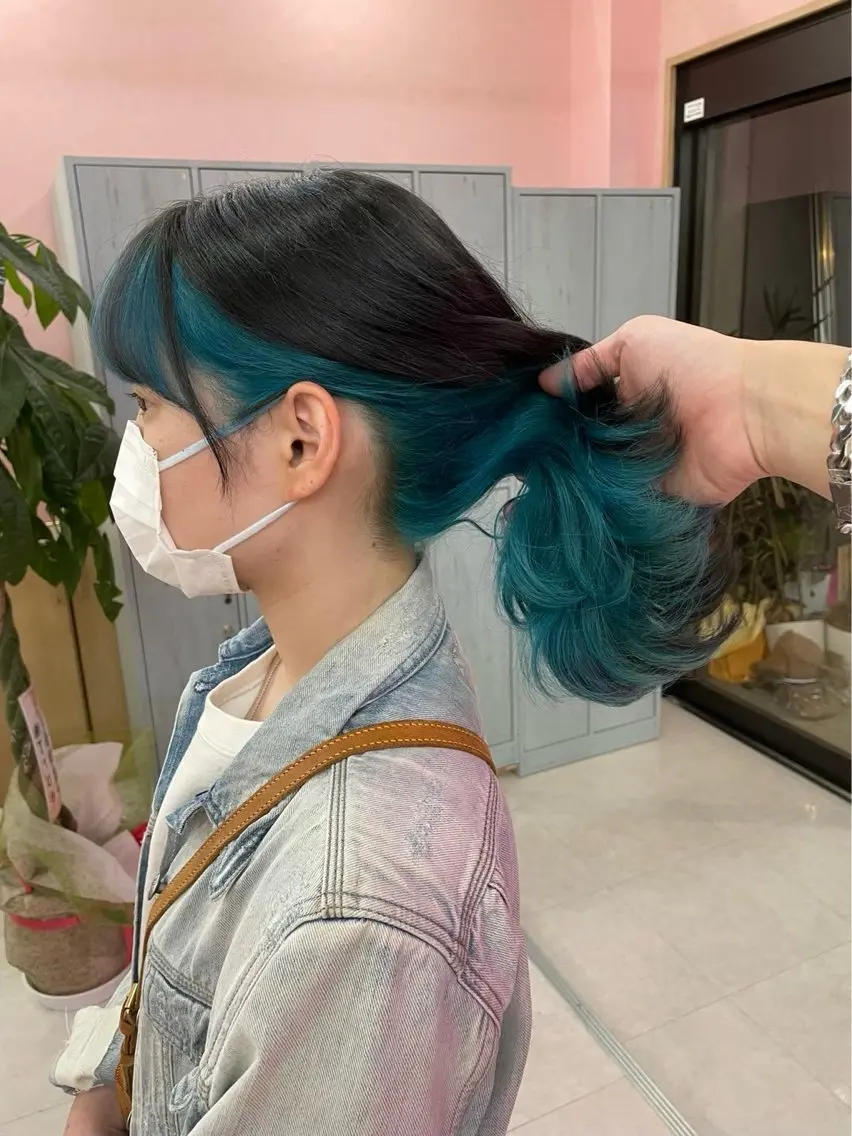 セミロング カラー ブリーチ指名 No.1🦋KOKIのヘアスタイル