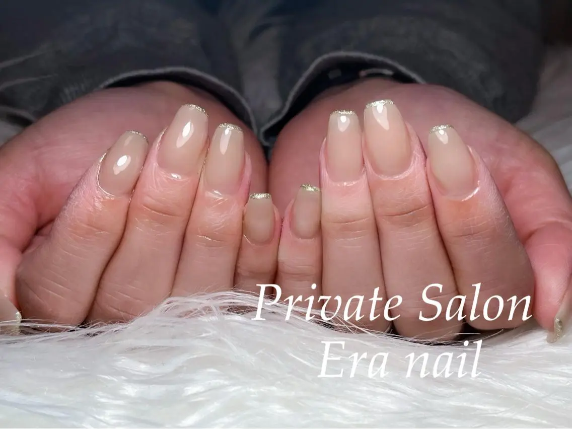 ネイル ラメ(グリッター) ワンカラーネイル ハンドネイル Era nailのネイルデザイン