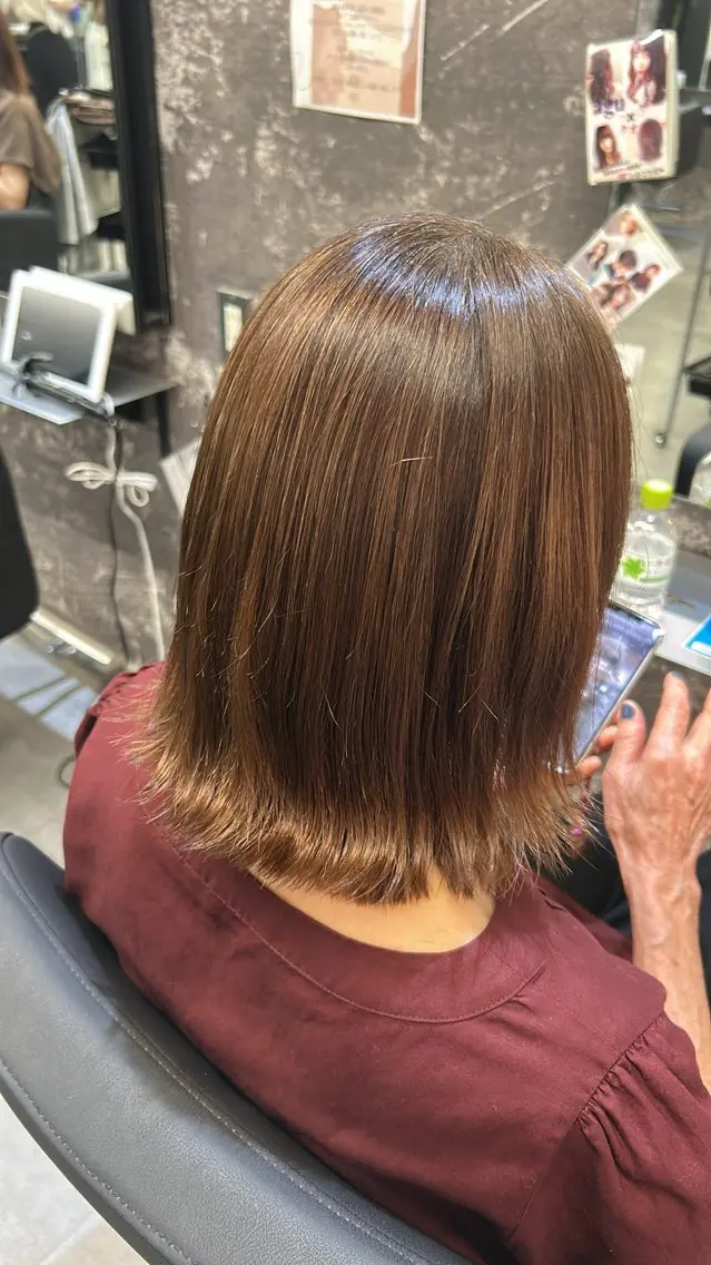ミディアム ヘアカラー ㅤ⠀ ななみんのヘアスタイル
