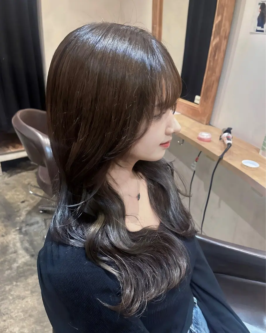 ロング カラー 艶髪×透明感カラー 海夏のヘアスタイル