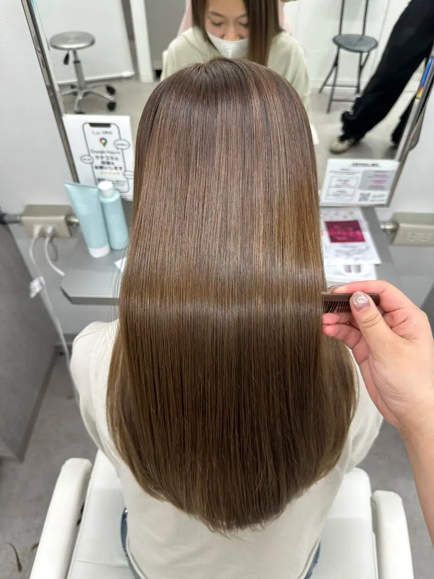 ロング カラー ベージュカラー オリーブベージュ 🌟モデル募集 /さら🩷のヘアスタイル
