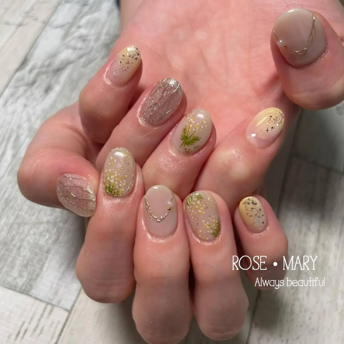 ネイル ハンドネイル ROSE・ MARY 鈴木のネイルデザイン