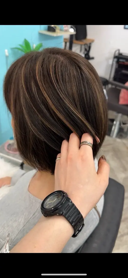ショート ハイライト YU MAのヘアスタイル