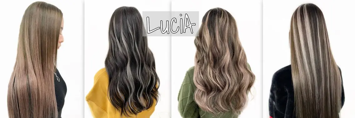 ロング カラー LuciA7:30〜 エクステカラーのヘアスタイル