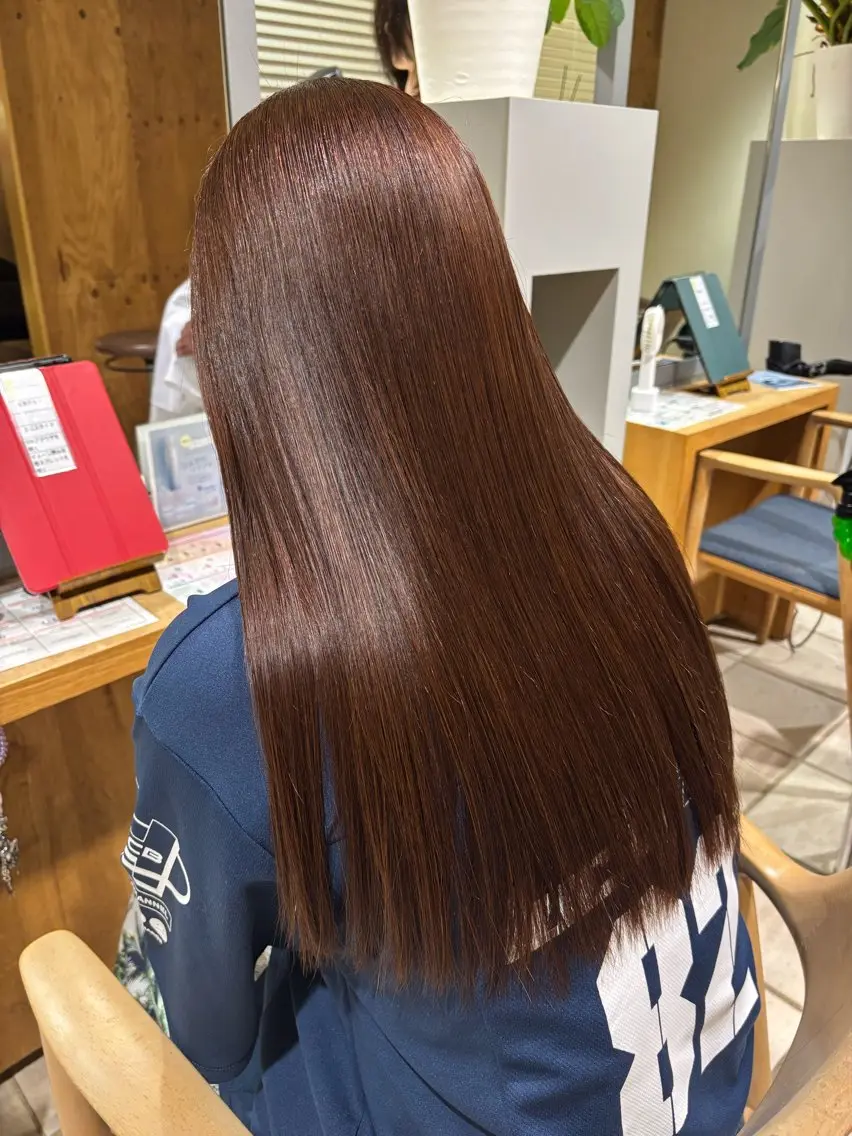 ロング 縮毛矯正 トリートメント 倉木 優羽のヘアスタイル