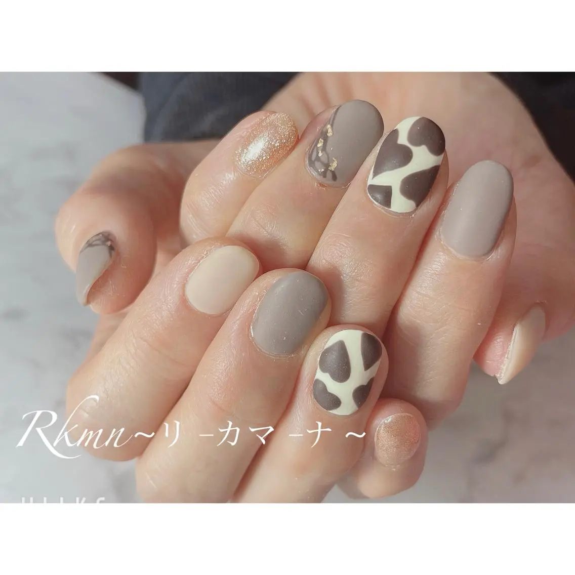 ネイル アートネイル ハート 春ネイル バレンタイン ハンドネイル フットネイル ハンドケア Rkmn ~リ-カマ-ナ~のネイルデザイン