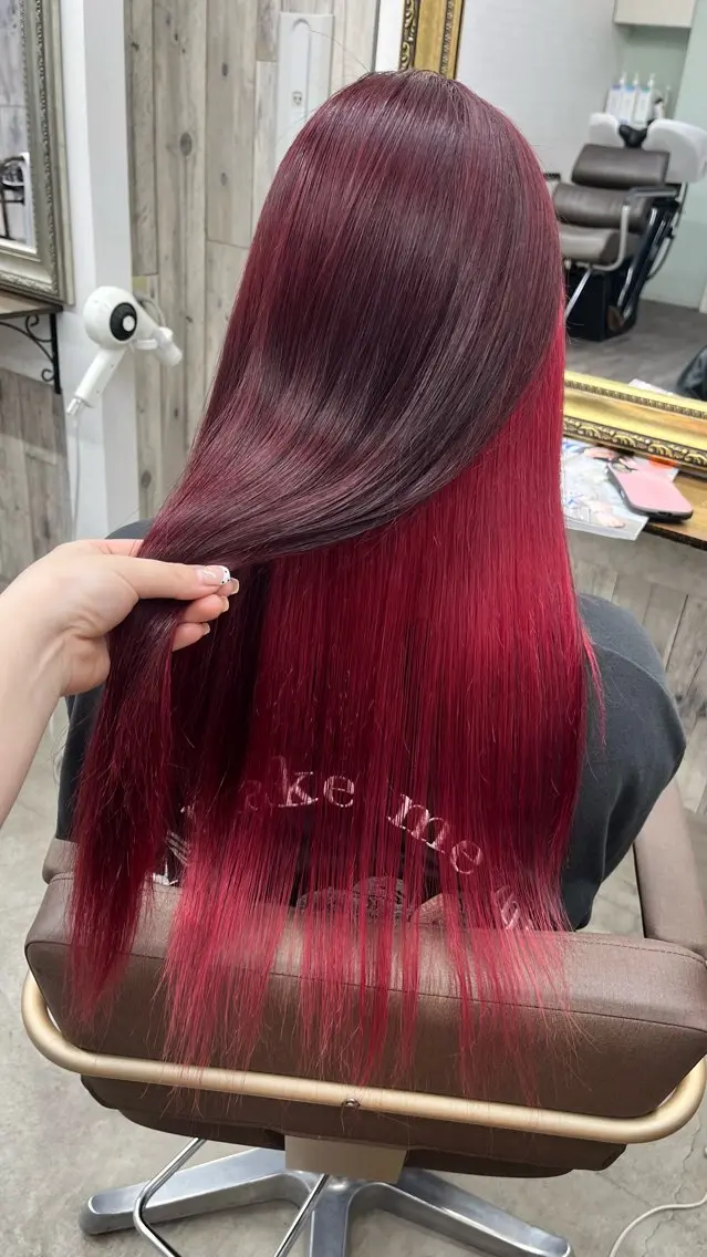 ロング ヘアカラー 中道 晶のヘアスタイル