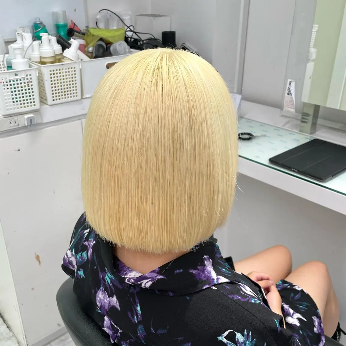 セミロング カラー ヘアカラー トリートメント ヘッドスパ ヘアセット 暖色🩷透明感カラー ♡Maika♡のヘアスタイル