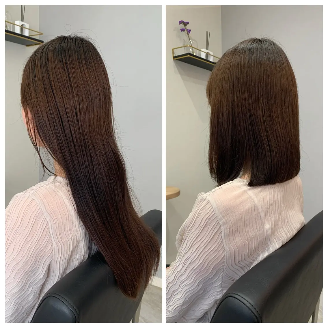 ミディアム ボブ カット ヘアカラー トリートメント en.桐山 晃彦のヘアスタイル