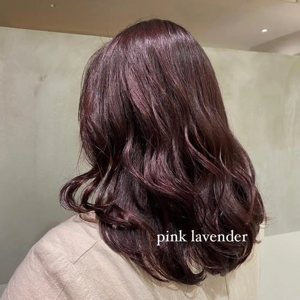 ミディアム カラー ラベンダーカラー ヘアカラー トリートメント 艶感/ナチュラル 🌿マアヤのヘアスタイル