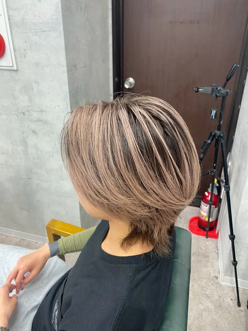カラー メンズ メンズブリーチ ブリーチ limitみづき🌙 カラーのヘアスタイル