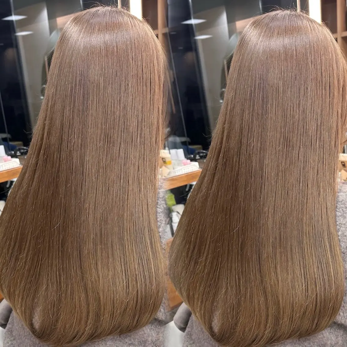 カラー ベージュカラー ハイトーンカラー ミルクティーベージュ 海外ベージュカラー/ ハイライト/SAKUのヘアスタイル