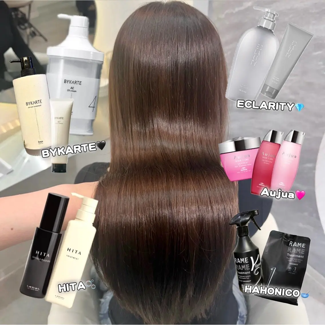 ロング トリートメント トリートメント 韓国/池袋ワンカラー 🩶kaede🩶のヘアスタイル