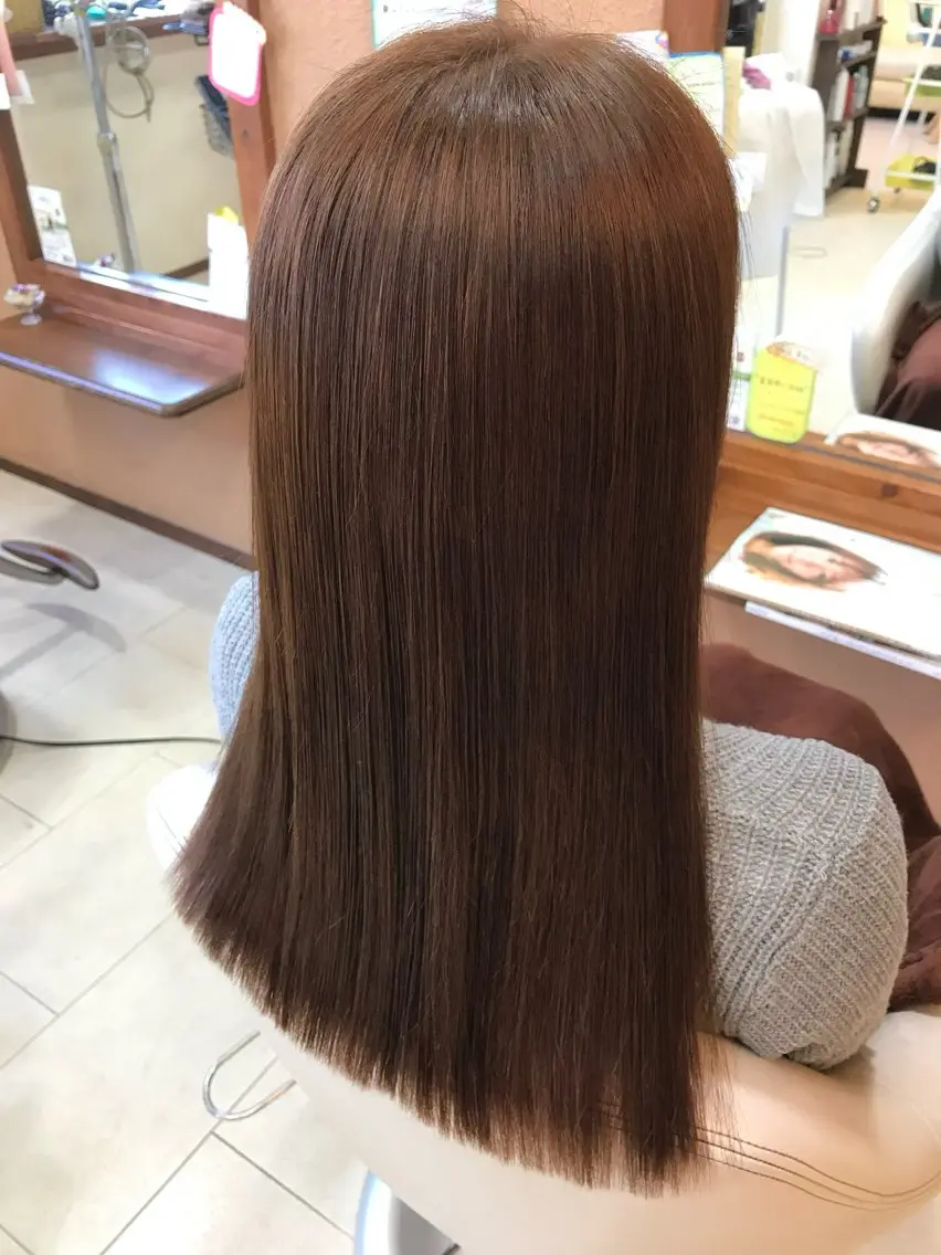 【サラ艶🌈】カット+ナチュラルストレート✨の写真