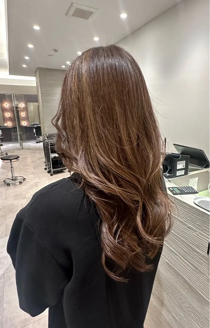 ロング レイヤーカット ナカイフウタ /パーマのヘアスタイル