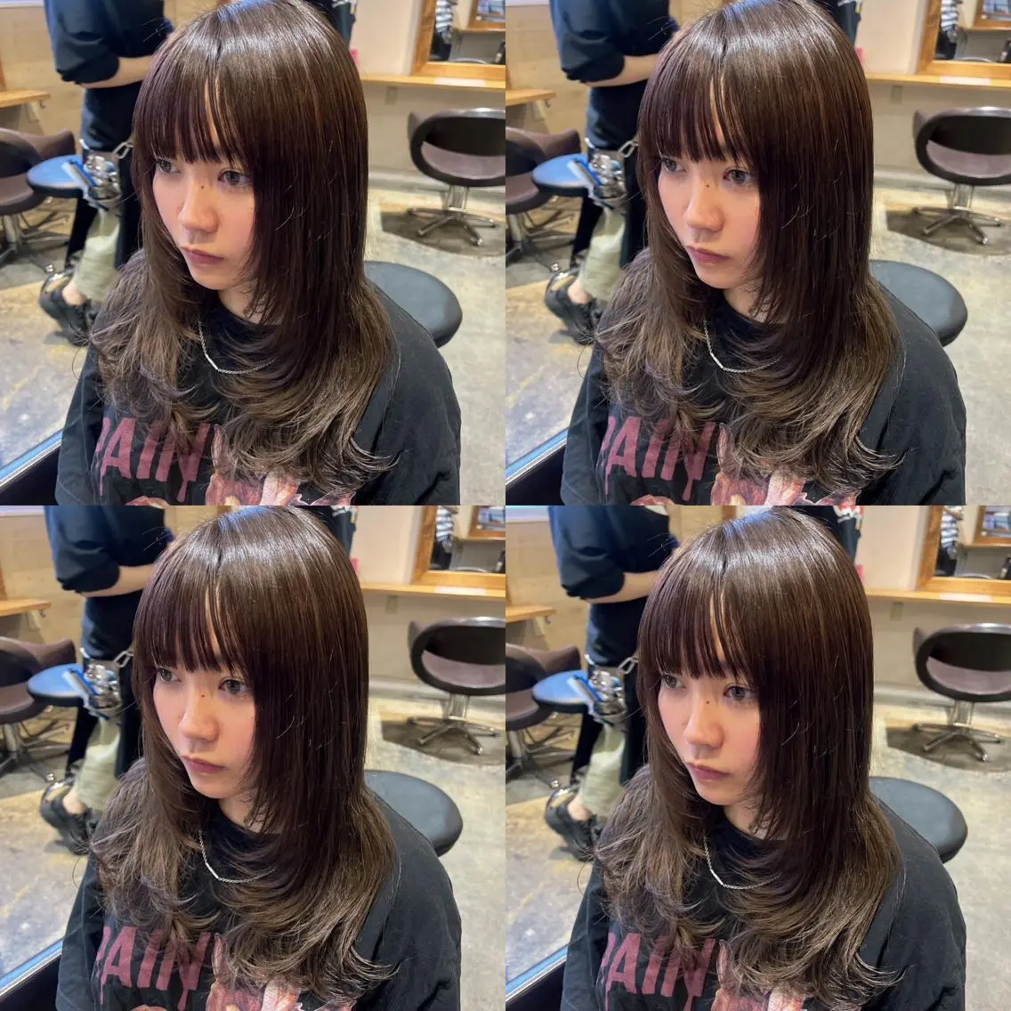 セミロング カラー レイヤー×艶髪特化 マネージャー安藤光司のヘアスタイル