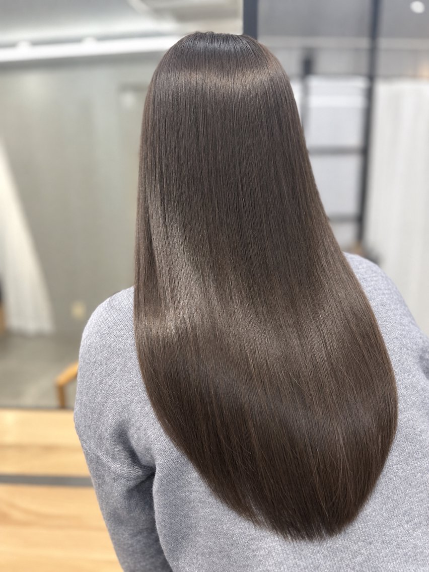 【トリートメントレベル🌟🌟🌟】カット+髪質改善リンゴ幹トリートメント🍎(7STEP)の写真