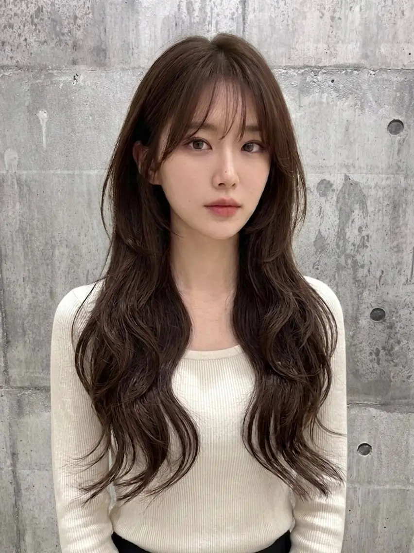 セミロング カラー カット ヘアカラー トリートメント レイヤー/髪質改善 /山永圭介のヘアスタイル