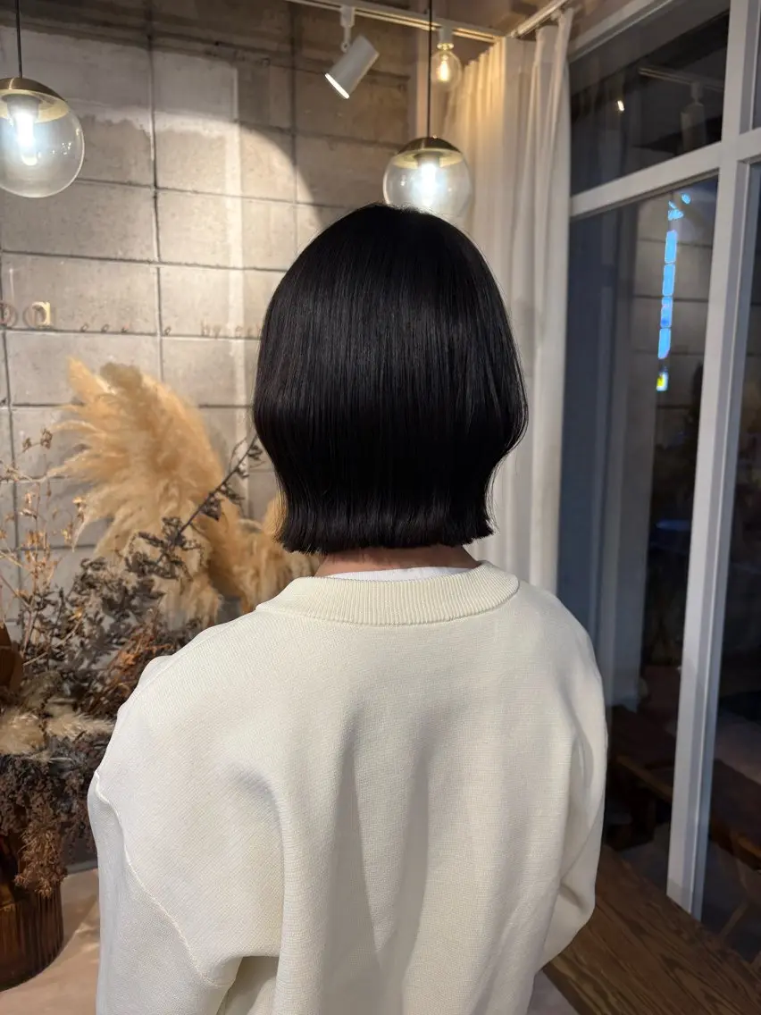 ミディアム ボブ カット トリートメント 椙山 沙南子のヘアスタイル