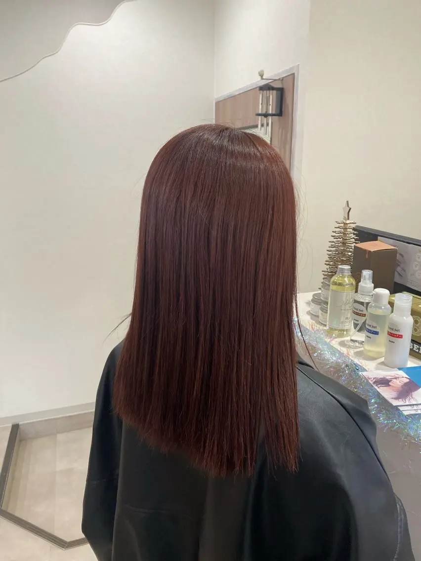 ワンカラー＋髪質改善シャイニングタッチ💫（カット込）の写真