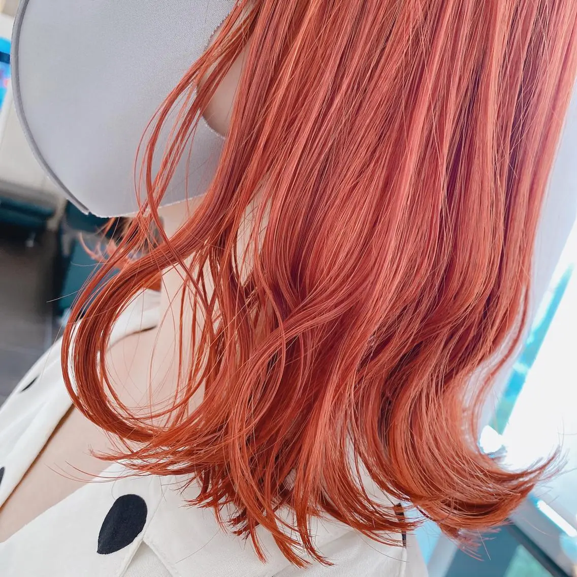 ミディアム カラー 浦口友華 ♡  暖色系カラーのヘアスタイル