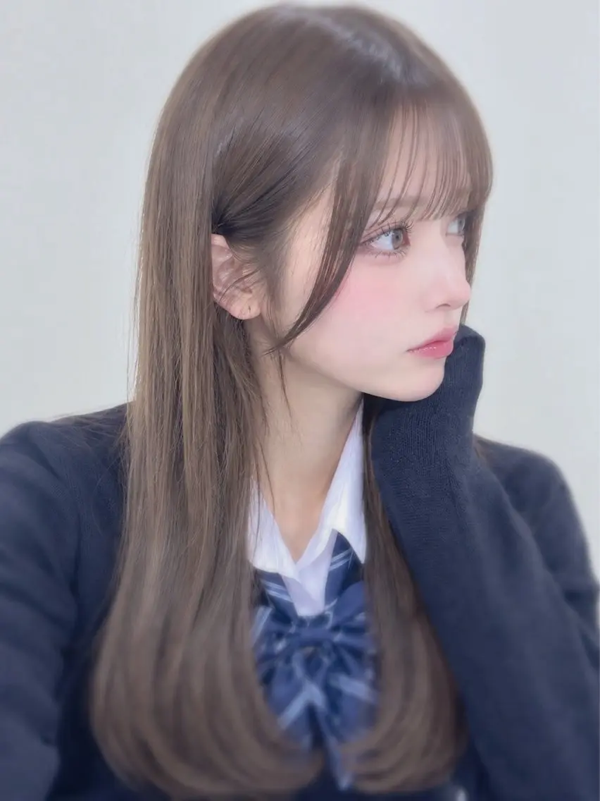 ロング カット ヘアカラー トリートメント ACCUEILLIR 溝口廉のヘアスタイル