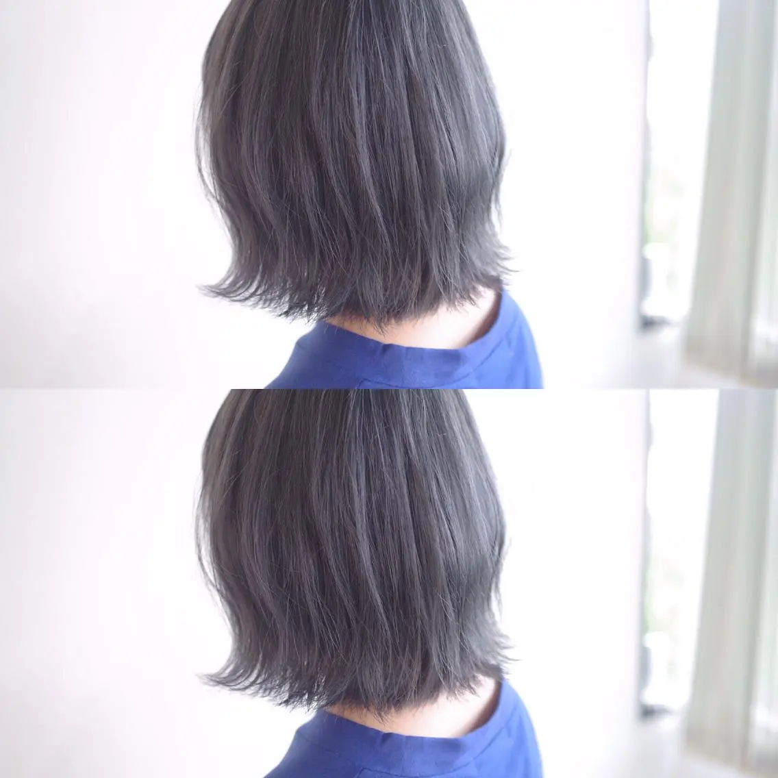 ミディアム カラー ヘアアレンジ ブルーカラー ブルージュ カット ヘアカラー トリートメント マンツーマン施術🦋 ayajuのヘアスタイル