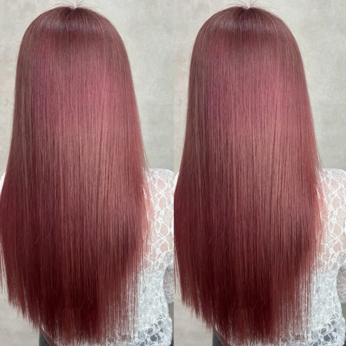 ロング カラー ヘアカラー Rin♡透明感ピンク 🎀白肌ラベンダーのヘアスタイル