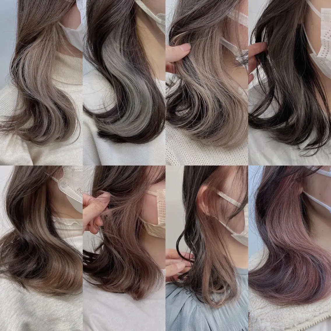 セミロング カラー ヘアカラー トリートメント ヘッドスパ ヘアセット 🥞ベージュ系カラー 【すずきりほ】🥞のヘアスタイル