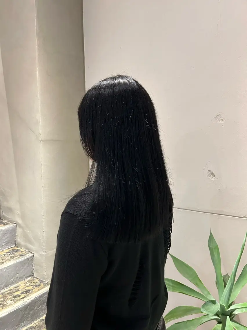 ロング カラー キノシタ ユウナのヘアスタイル