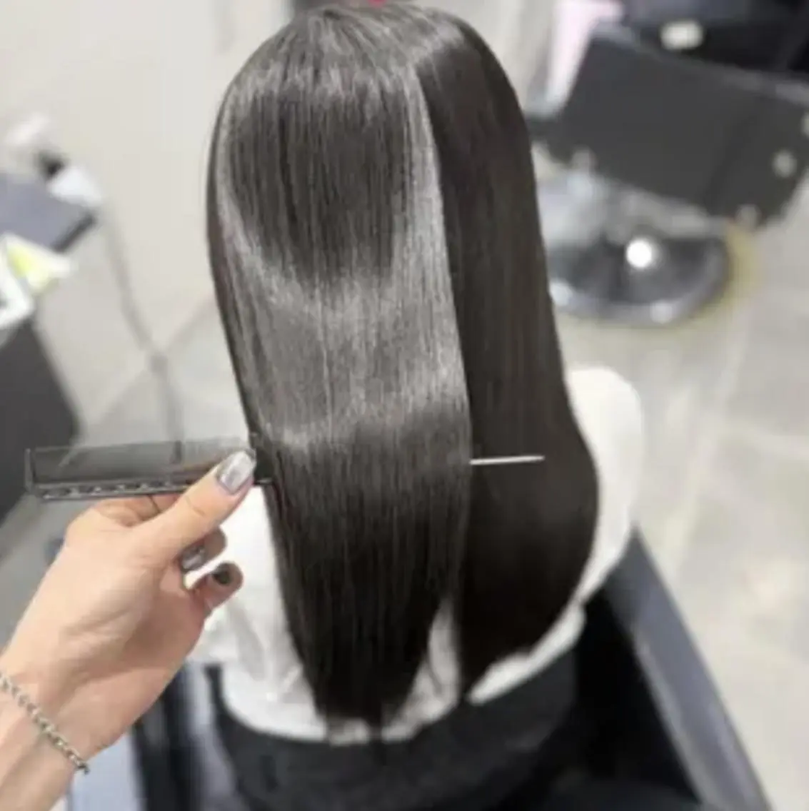 ロング パーマ 縮毛矯正 リピート90%超/縮 毛/酸性縮毛特化井口のヘアスタイル