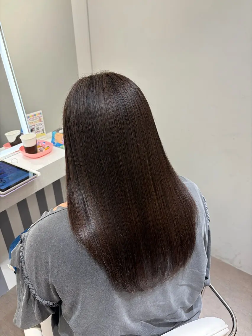 ミディアム ヘアカラー echelle ゆうなのヘアスタイル
