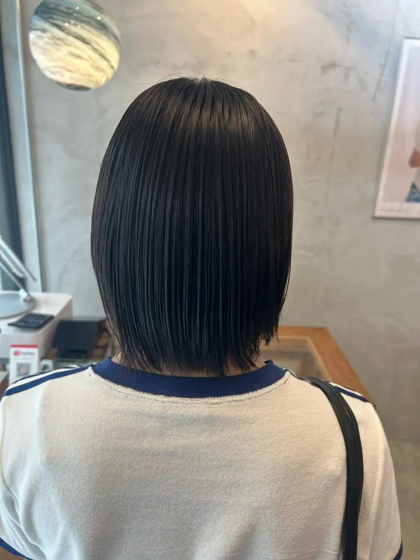 ミディアム 縮毛矯正 ☆RISE ☆のヘアスタイル
