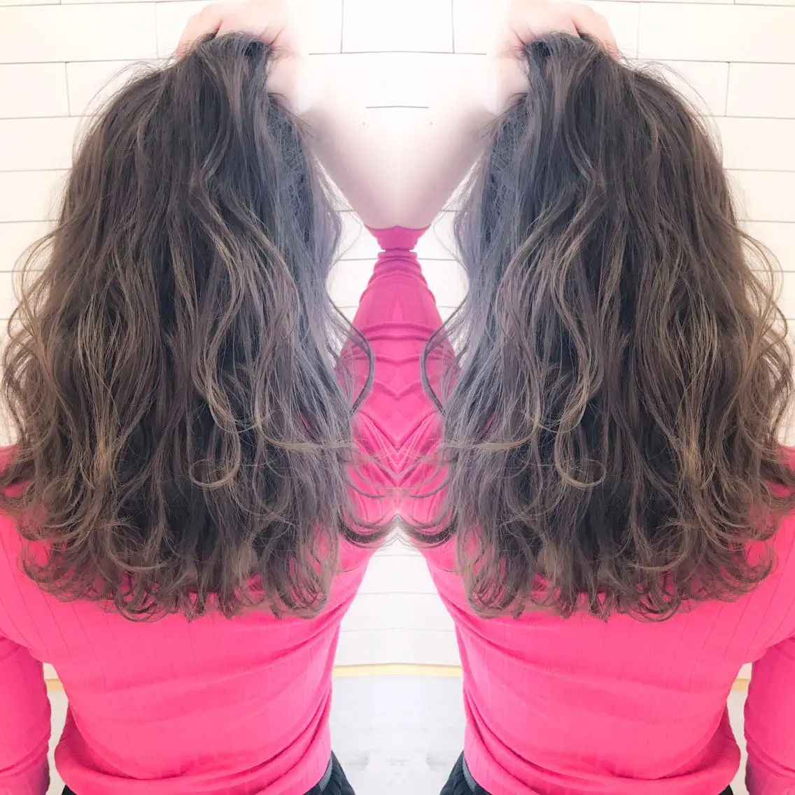 ミディアム カラー グレージュ カット トリートメント 🧡ショートの達人 🧡SHOのヘアスタイル