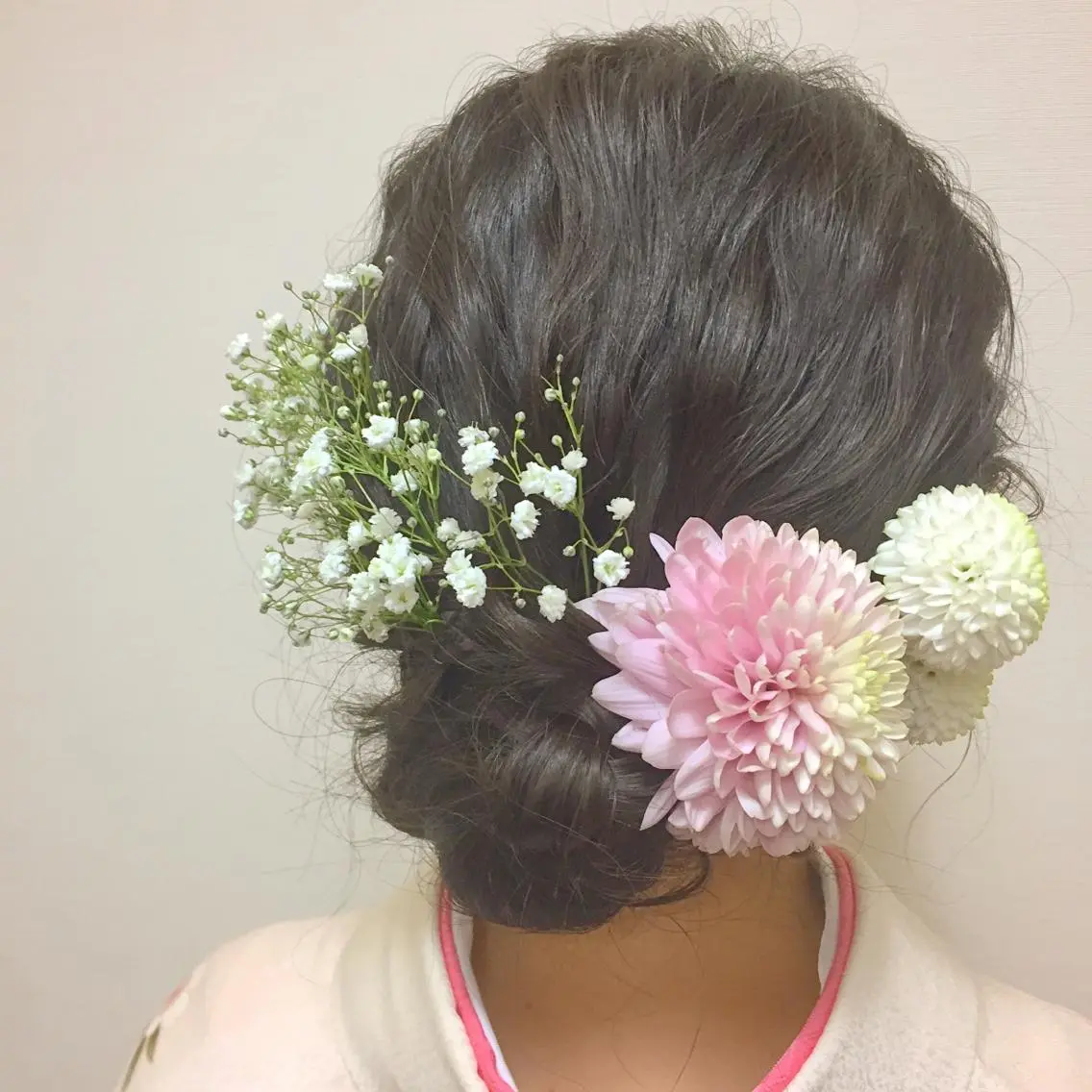 セミロング カラー パーマ ヘアアレンジ カズキ/くびれヘア/ レイヤー/透け感のヘアスタイル