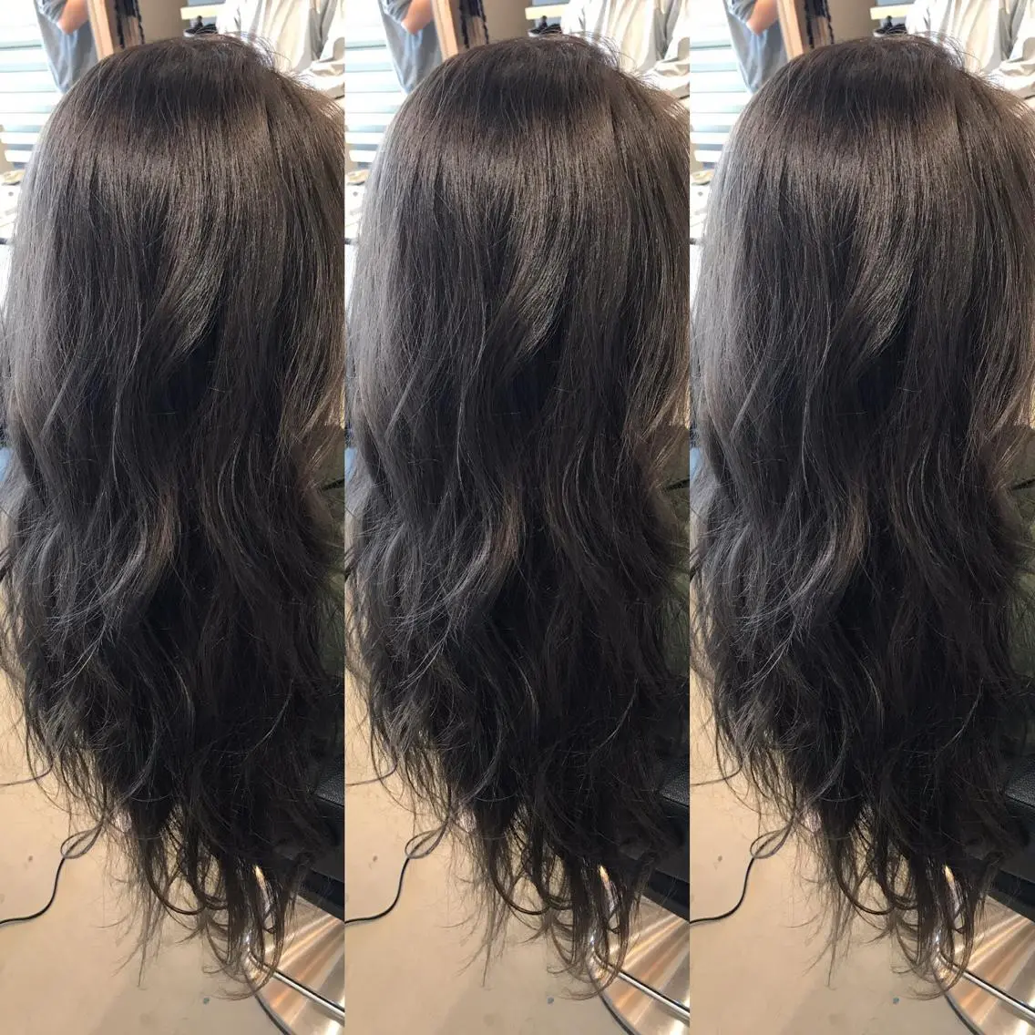 ロング カラー ブルーカラー ラベンダーカラー ヘアカラー 大久保 隆蔵のヘアスタイル