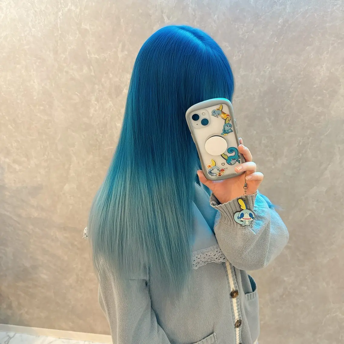 ロング カラー ブリーチ ブルーカラー ケアブリーチ グラデーションカラー 髪質改善 ヘアカラー トリートメント ブリーチの神 KYONのその他イメージ