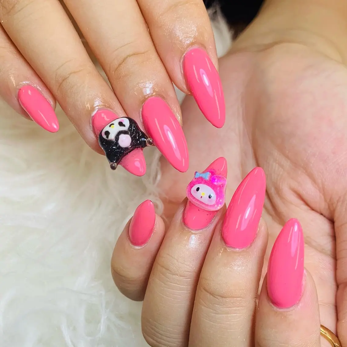 ネイル チークネイル 長さ出し フットネイル マグネットネイル 持ち込み ANH NAIL ゴテゴテ専門店💎のネイルデザイン