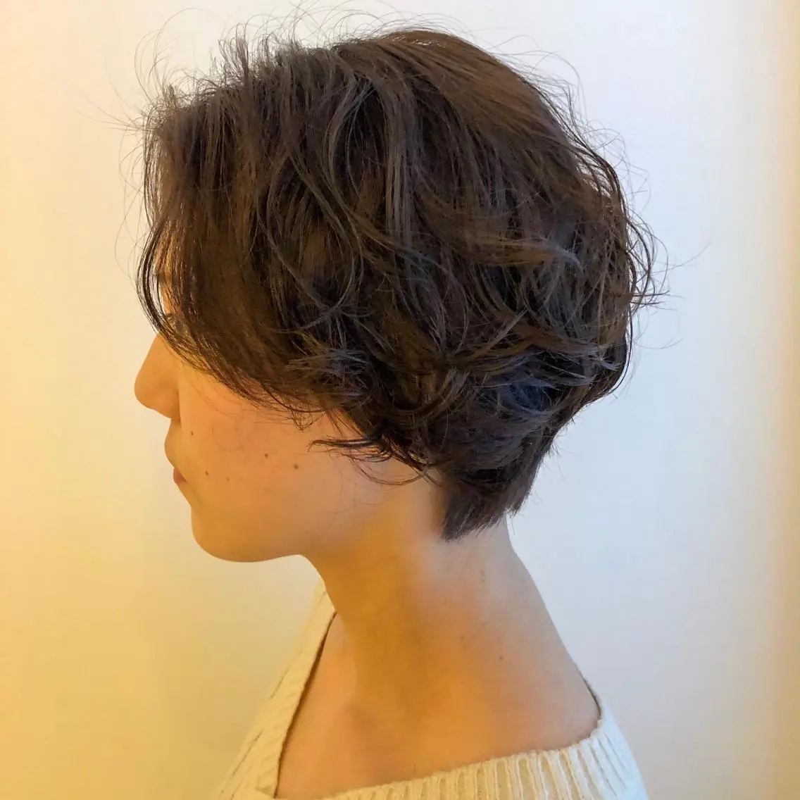 ショート パーマ ショートボブ ボブ ショートヘア 尾籠 美幸 （オゴモリ ミユキ）のヘアスタイル