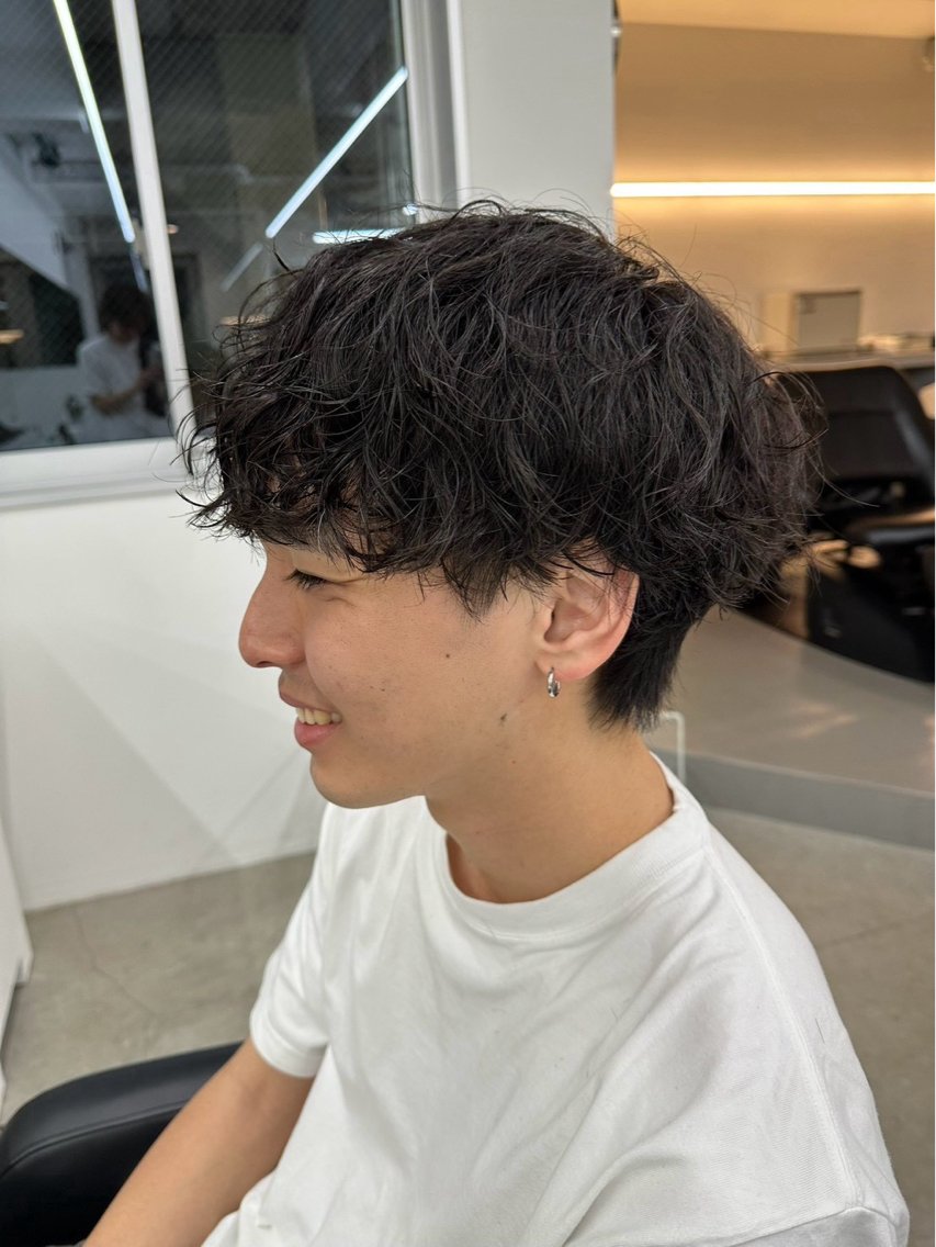 メンズ メンズパーマ 坂本康之介／パーマ &カラーモデル募集中のヘアスタイル